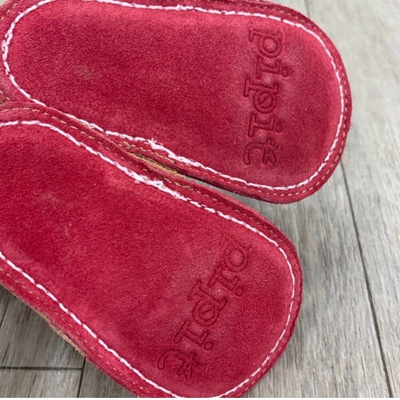 Pipit Suede Flower Apricot Camel Baby Shoes Size 2 - Picture 6 of 10